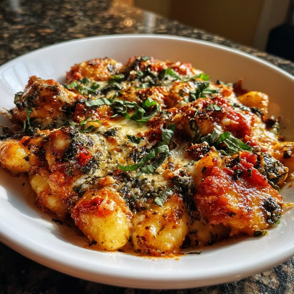 Sunday Tomato Basil Gnocchi Bake