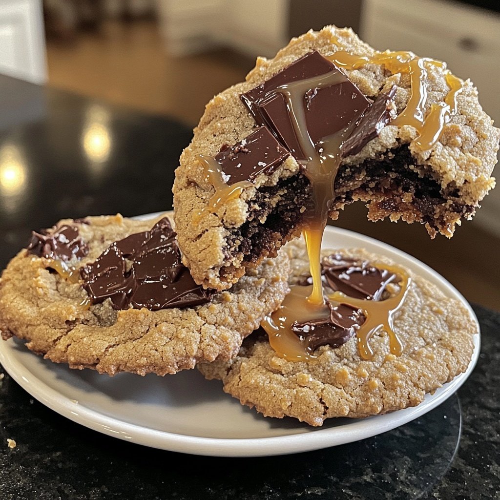 Salted Caramel Chocolate Cookies