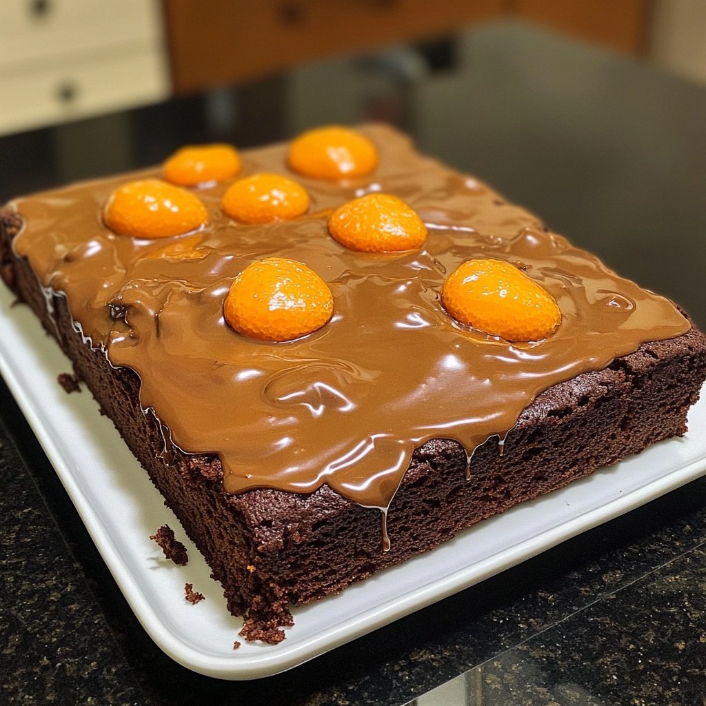 Chocolate Orange Sheet Cake