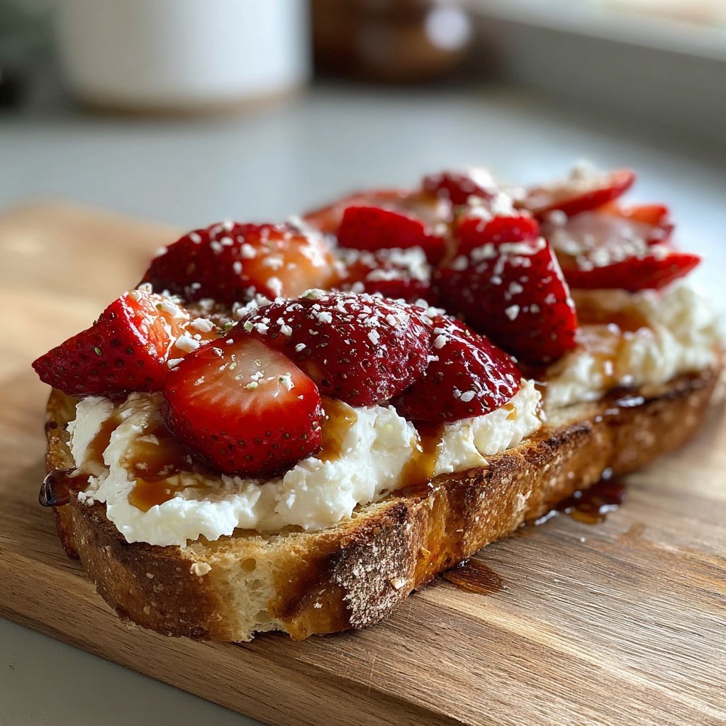 Strawberry Ricotta Toast