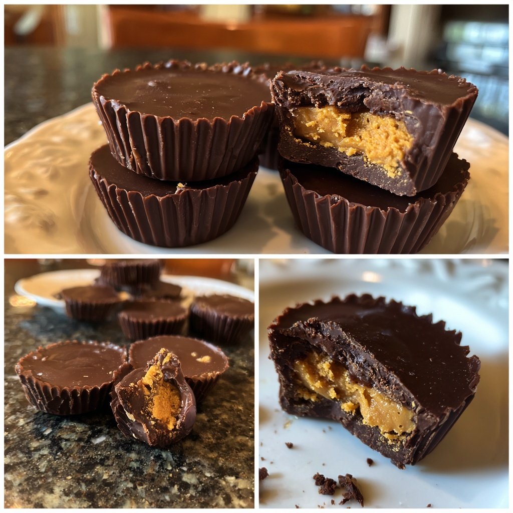 Homemade Reese’s Cups with Date Sweetener