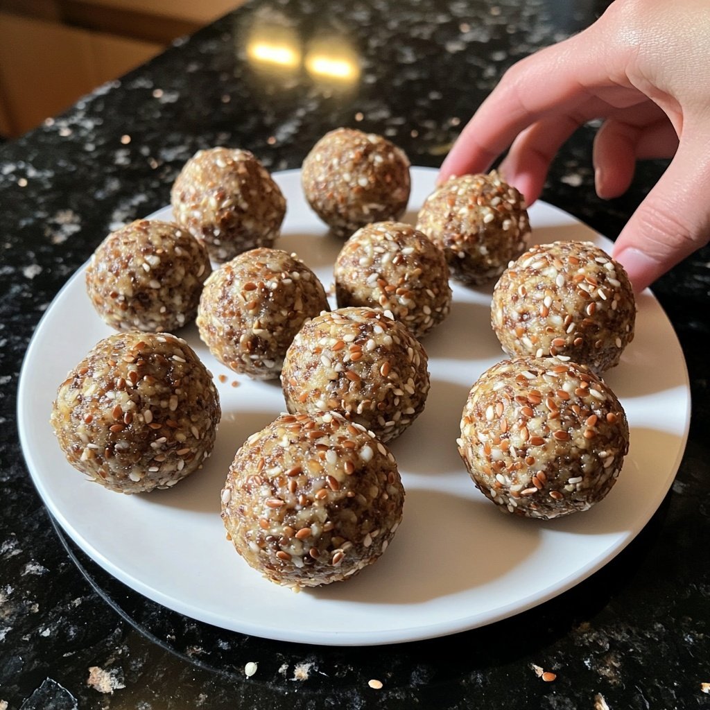 Protein Balls with Flax Seeds