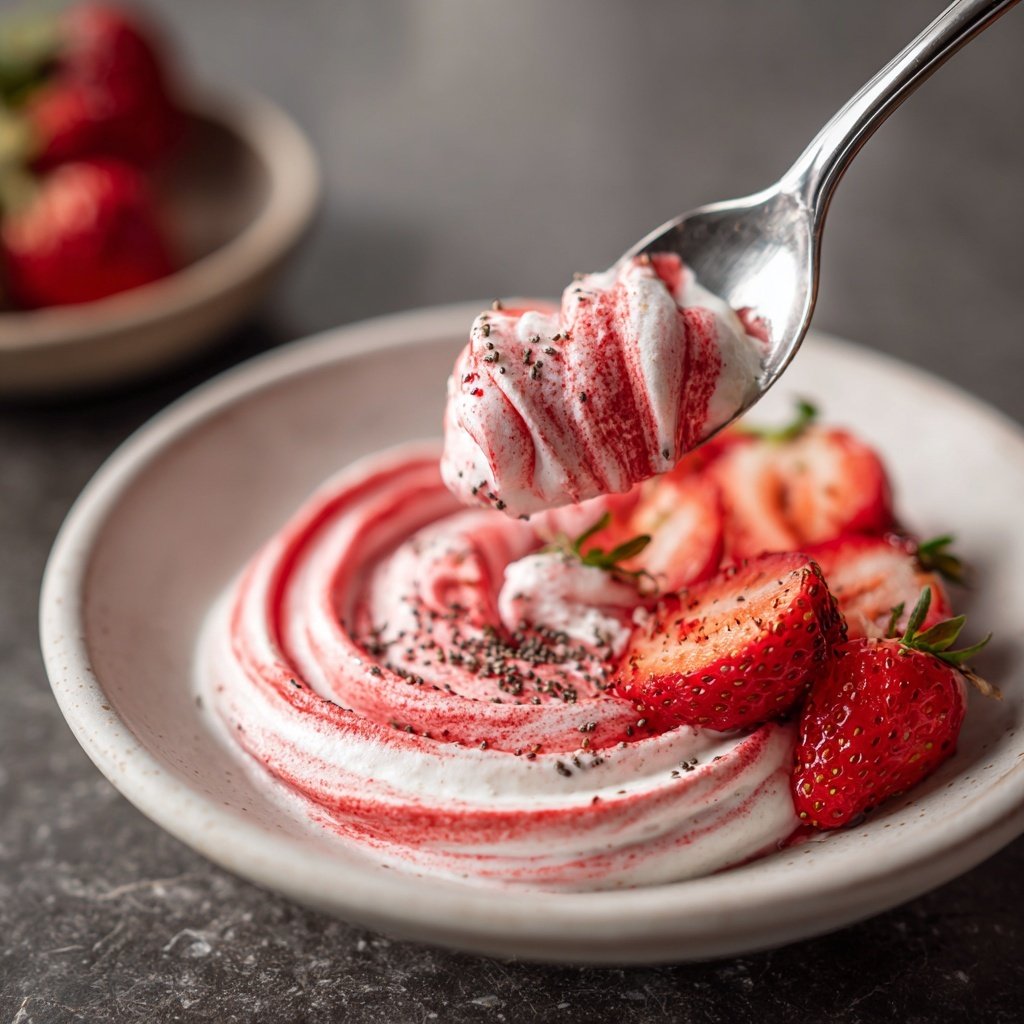 Strawberry Chia Yogurt Snack Swirl