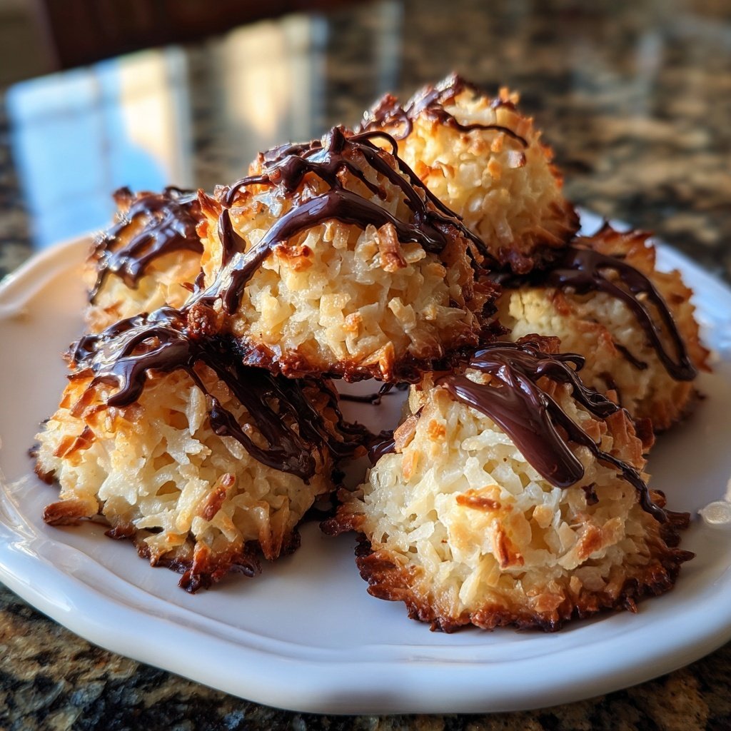 Chocolate Coconut Macaroons