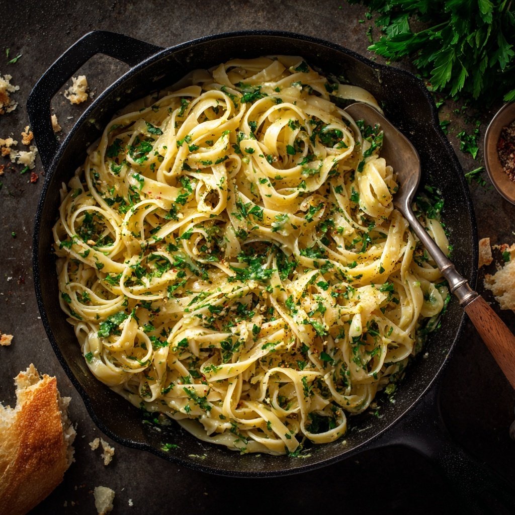 Easy Garlic Butter Pasta Dinner