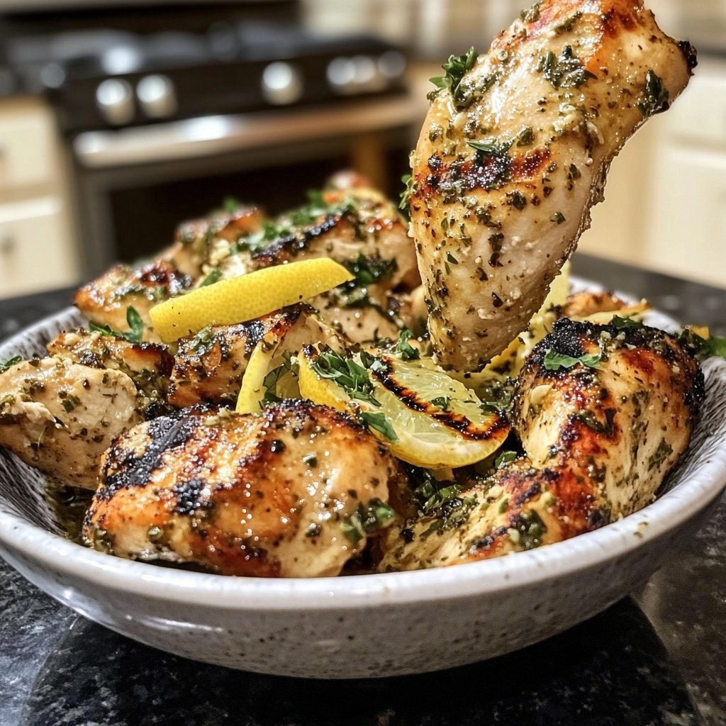 Grilled Lemon Herb Chicken Bowl