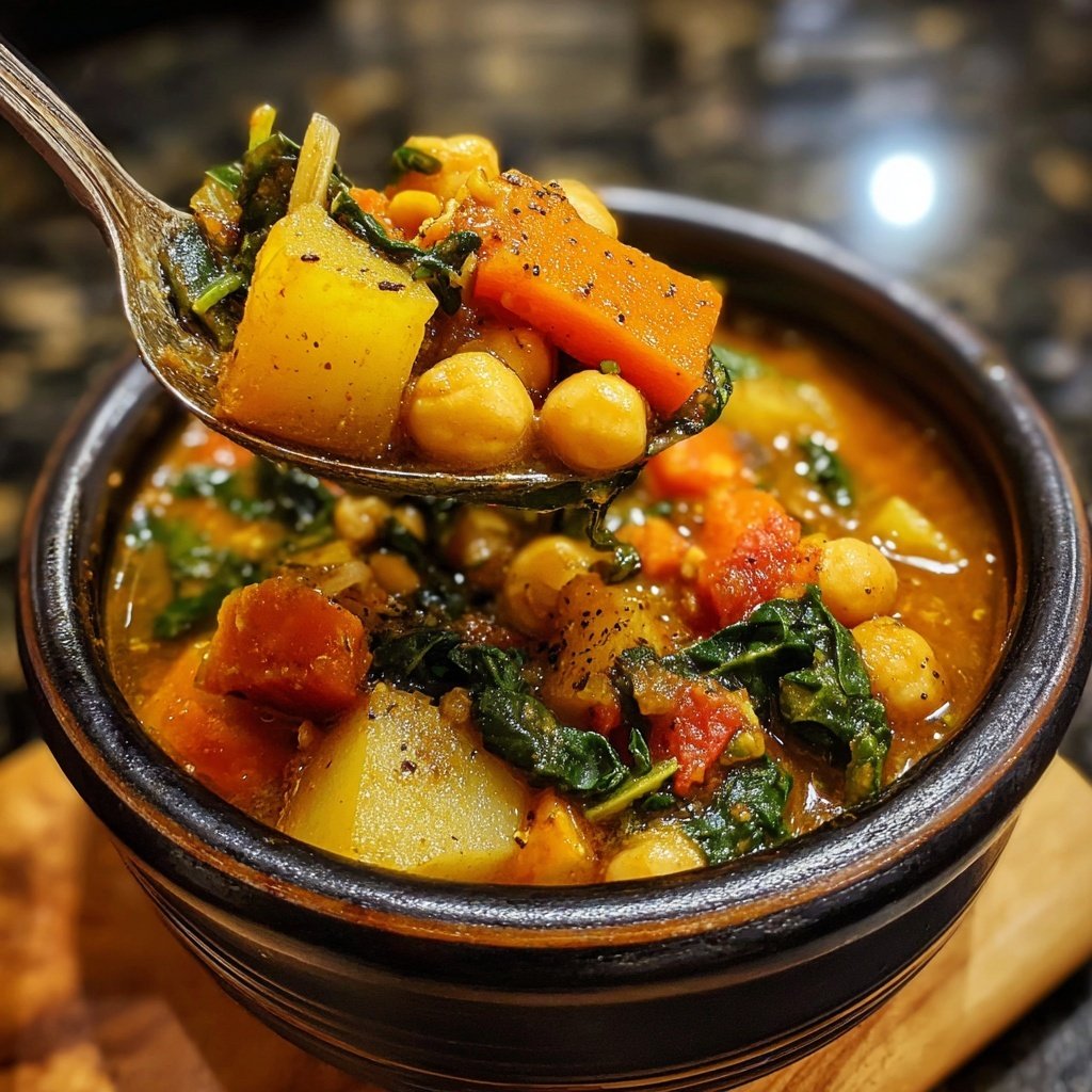 Healthy Crockpot Chickpea Stew