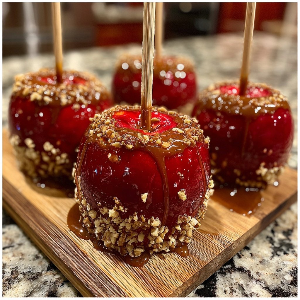 Red Glossy Candy Apples