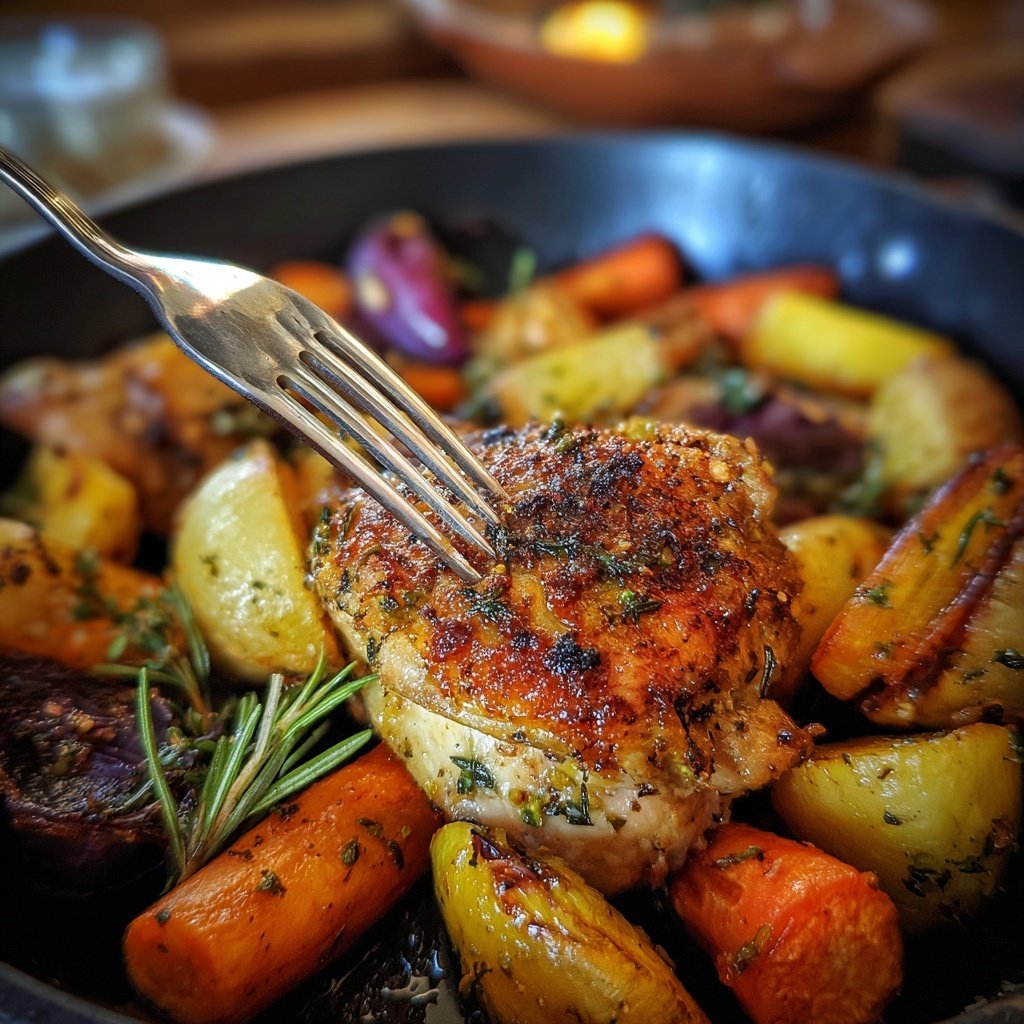 Healthy Lemon Herb Chicken With Roasted Vegetables