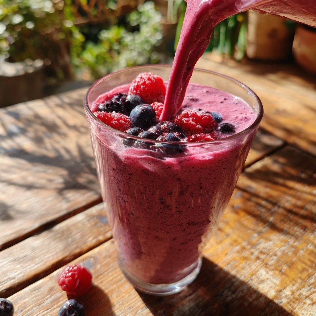 Easy Smoothie With Frozen Berries