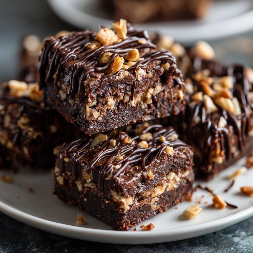 Chocolate Date Tahini Squares