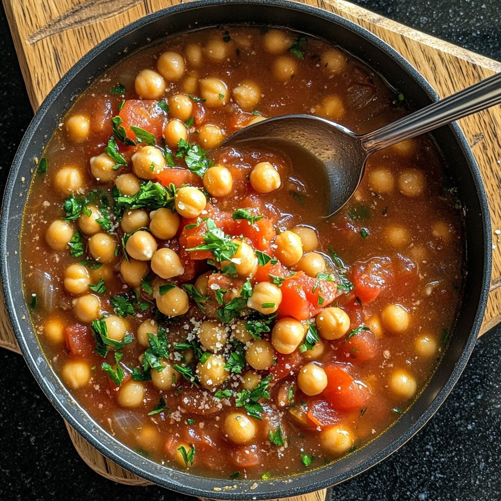 Healthy Chickpea Tomato Stew