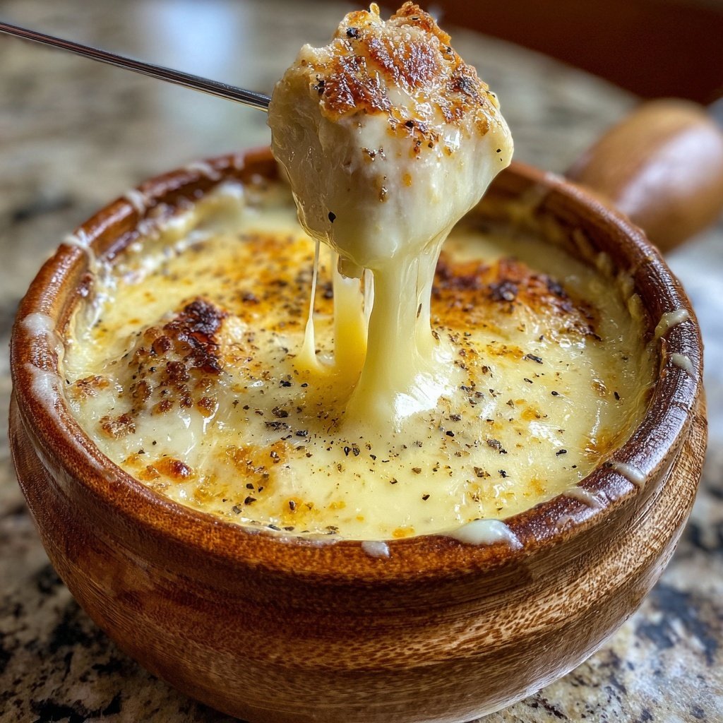 Fondue with Gruyere and Emmental